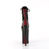 Pleaser - INFINITY1020FH Bottes de plateforme, Pole dance chaussures - Noir/Rouge Product image